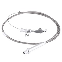 Stainless Steel Braided Kickdown Cable Detent Kick Down Assembly For TH350