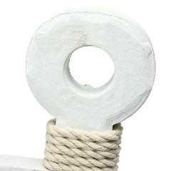 1PC New Anchor Maritime Decoration Wood Wall Hanging Hook Ship Sailboat Gift US