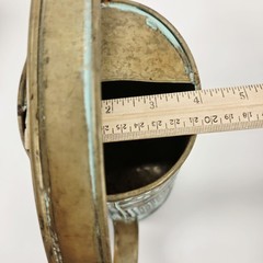 VTG Metal Copper Watering Can Decor Green Verdigris Teal Patina 0.5 Gal 12″