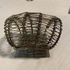 VINTAGE Perfect Arrangers Flower Frog Stainless Steel Cage Display Decor