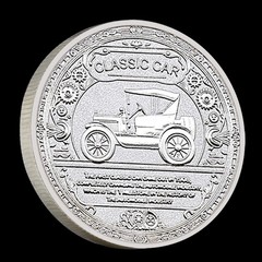 Classic Car 5 Coin Set with Gift Box Certificate Commemorative Collectibles Gift