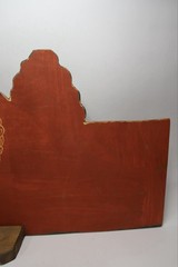 1989 Large Menno Shirk Folk Art Painting On Wood 12″ X 24″ Barn Pigs Signed B32