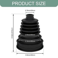 2PCS Universal CV Axle Boot Repair Kit Flexible Silicone Joint Covers Set