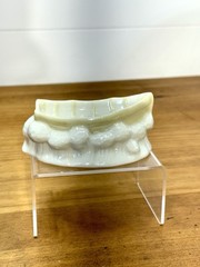 Vintage Belleek Ireland Porcelain Boat Dish Ashtray Luster Glaze