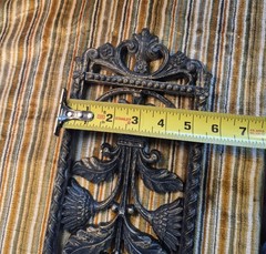 Homco Vintage Black Gold Gothic Wall Sunflower Daisy Floral Art #7368A