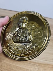 Lot Of 3 Vintage Decorative Brass Plates All Made In England