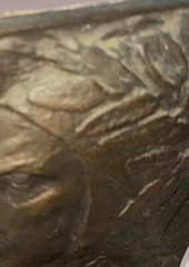 Dante Native American Indian Bookends Francis West Signed Brozne Arts & Crafts