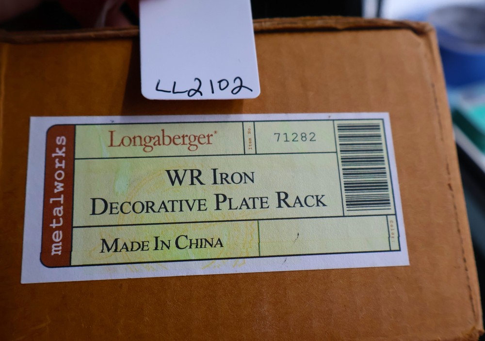 Longaberger Wrought Iron Decorative Plate Rack 71282 NEW Not In Original Box