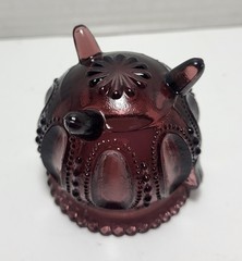 Vtg Degenhart Boyd Thumbprint Cauldron Gypsy Toothpick Candle Holder Amethyst