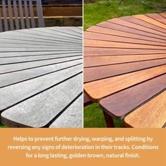 FurnitureClinic Teak Oil | Wood Oil Protects and Cleans Outdoor a