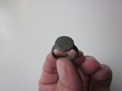 ancient Viking engraved small bronze. IX – X AD.