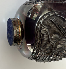 Large Vintage Greece Silver 995 Religious Egg Sculpture Icon Relief 690g