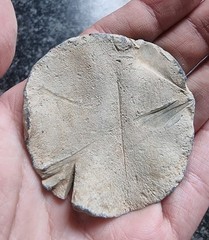Metal Detecting Find Lead Disc WC Medieval /Post Medieval Antique 56mm 64.88g