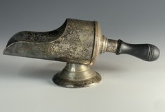 Antique Silverplated Victorian – Edwardian Tableware Sugar Scoop Scuttle Holder