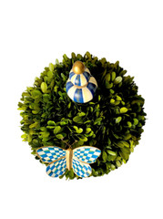 MacKenzie-Childs Royal Check Real Tree Architect’s Centerpiece Medium New, Box