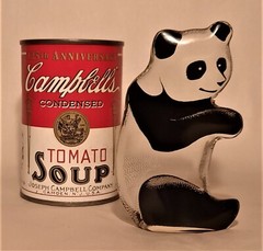 PANDA BEAR vtg figurine Abraham Palatnik mcm lucite acrylic brazil art sculpture