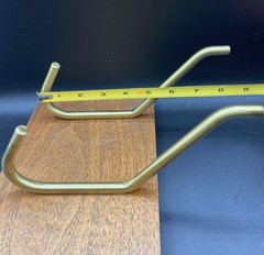 MCM Modernist LOUMAC SUPPLY NYC Wood Coat Rack Metal Hooks 24” X 6”