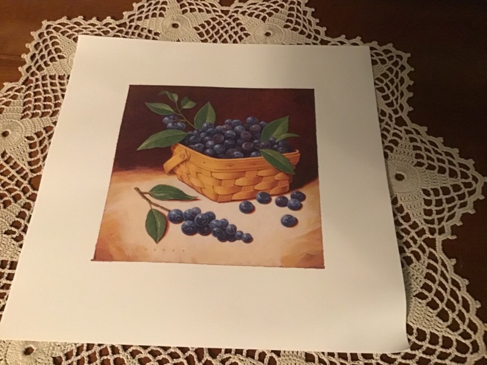 Longaberger Richard Cowdrey Exclusive Fruit Prints – Set of 3 – Unframed
