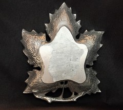 Cast Aluminum 🍇 Grape Leaf 🍇 Serving Tray, Large 12.75″ Beautiful Condition.