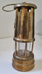 Vintage Style Miners Lamp Stamped Welbeck United Kingdom