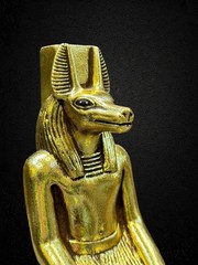 Authentic Ancient Egyptian Antiques Rare of God Anubis Statue Figurine BC