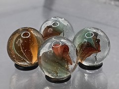 .61″-.58″ Hybrid Cat Eye Sparkler Marble Lot- Akro Master Vitro Foreign- L121