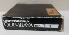 Quimbaya 24K GP Reproduction Colombia Figure Lucite Paperweight