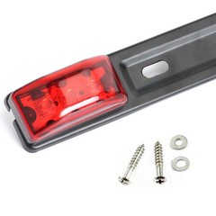 15″ Black Stainless Steel 3 Lights 9 LED Identification Light Bar – 1 Pcs Cle…