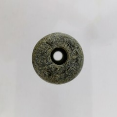 Ancient Sassanian Green​ Jasper Stone Bead Seal Roll Cylinder Intaglio #323