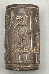 Greek Sassanian Roman Seal Signet Amulet Intaglio’s Carved Hematite Stone Bead