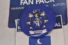 WinCraft Reveur Fan Pack Lot Of 2 Pennant Button Decal Crest Blue USA Set