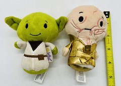 Hallmark Itty Bittys Supreme Leader Snoke Yoda Plush Lot of 2 Tags