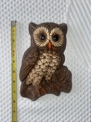 Vintage Retro HOMECO Home Interiors Owl Wall Hanging Gallery Wall Hanger MCM