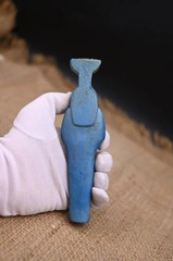 Authentic Ancient Egyptian Antiquities Nephthys Blue Stone Statue Egyptian BC