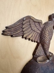 VINTAGE WW1 1870 IMPERIAL PRUSSIAN HELMET CAST METAL WALL HANGING SEXTON 1968
