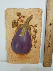 Vintage Homco Kitchen Wall Decor Set Of 3 Rustic Boho Cottagecore Plaque Gia Art