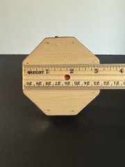 VINTAGE WOOD & HARD PLASTIC BLUE HAND-CRAFTED WINDMILL – MADE IN HOLLAND