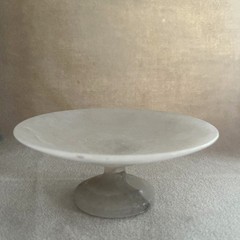 Alabaster Footed Trinket Ring Candy Dish Volterra Italy Vintage w/ Tag