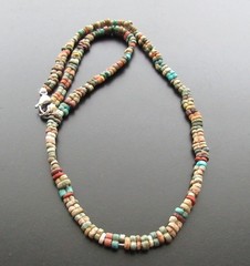 NILE Ancient Egyptian Amulet Mummy Bead Necklace ca 600 BC
