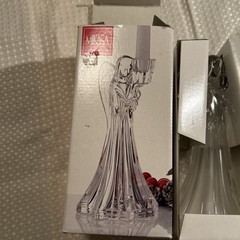 MIKASA Lead Crystal Roman Glass Angel Candle Stick Holder Made In Germany