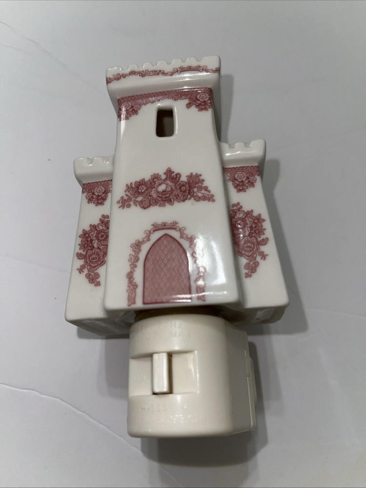 Johnson Brothers Old Britain Castle Pink Night Light Switch Sticks But Works