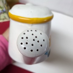 Unique Ceramic Watering Can with Sunflowers