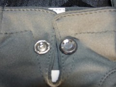 Swarovski Cloth Gloves with Crystal Button New-Old Stock in original packaging