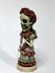 Harmony Kingdom artist Neil Eyre Designs Halloween Skeleton Bride Wedding Dress