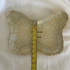 Sugar Boo & Co Butterfly Trinket Dish Everything Is Possible gold & white design