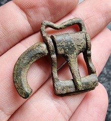 Rare Medieval Locking Buckle Metal Detecting Find Antique
