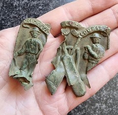 Cricket Belt Buckle Victorian / Georgian Metal Detecting Find Antique