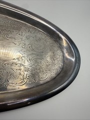 1962 Fresh Meadow Country Club Silver Plate Trophy Tray Presentation Platter NY
