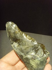 Lower Paleolithic – Fine Acheulean oblique end scraper. c.450,000 BP.