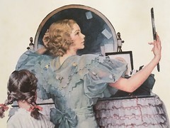 Saturday Night Out Norman Rockwell Woman Girl 8×10 Vintage 1983 Print UNFRAMED